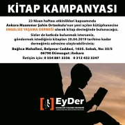 Ankara Muhammer Şahin Ortaokulu Kütüphanesi için kitap kampanyası - Nisan 2019